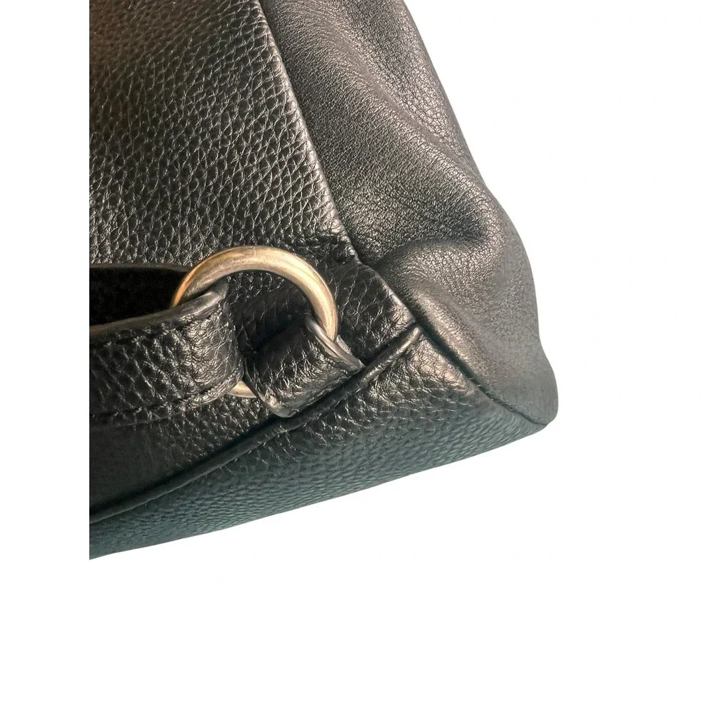 The Sak Loyola Mini Backpack Black Leather Convertible Crossbody Whipstitch Stud